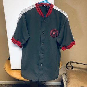 Vintage 90s Starter Button-Up T-Shirt/Jersey